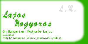 lajos mogyoros business card